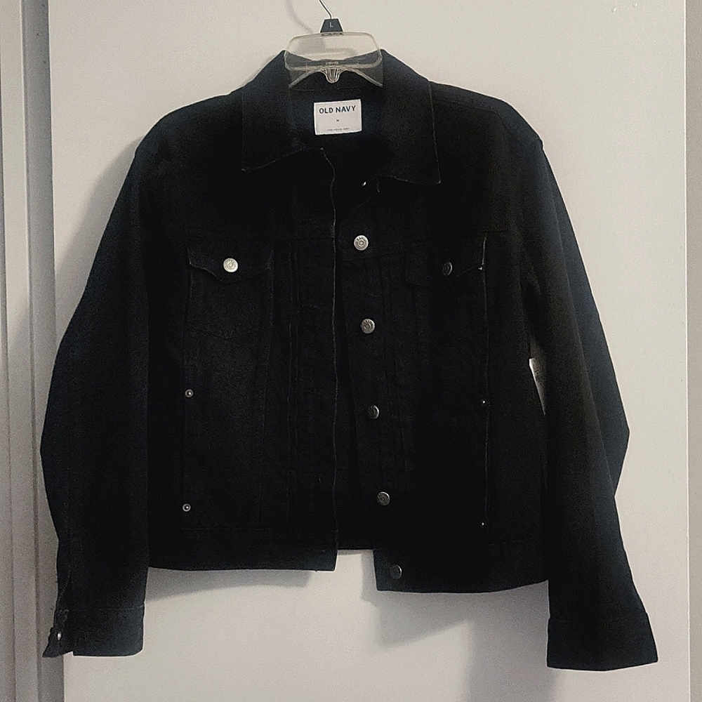 NWT black Old Navy denim jacket